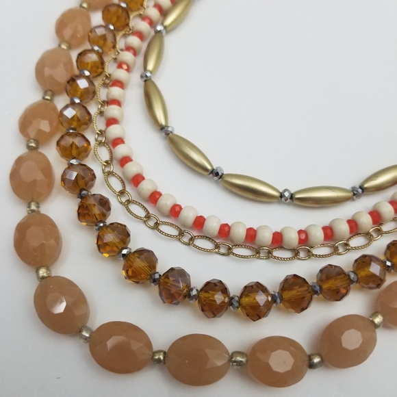 Tiered Necklace in Goldtone - Picture 2 of 4